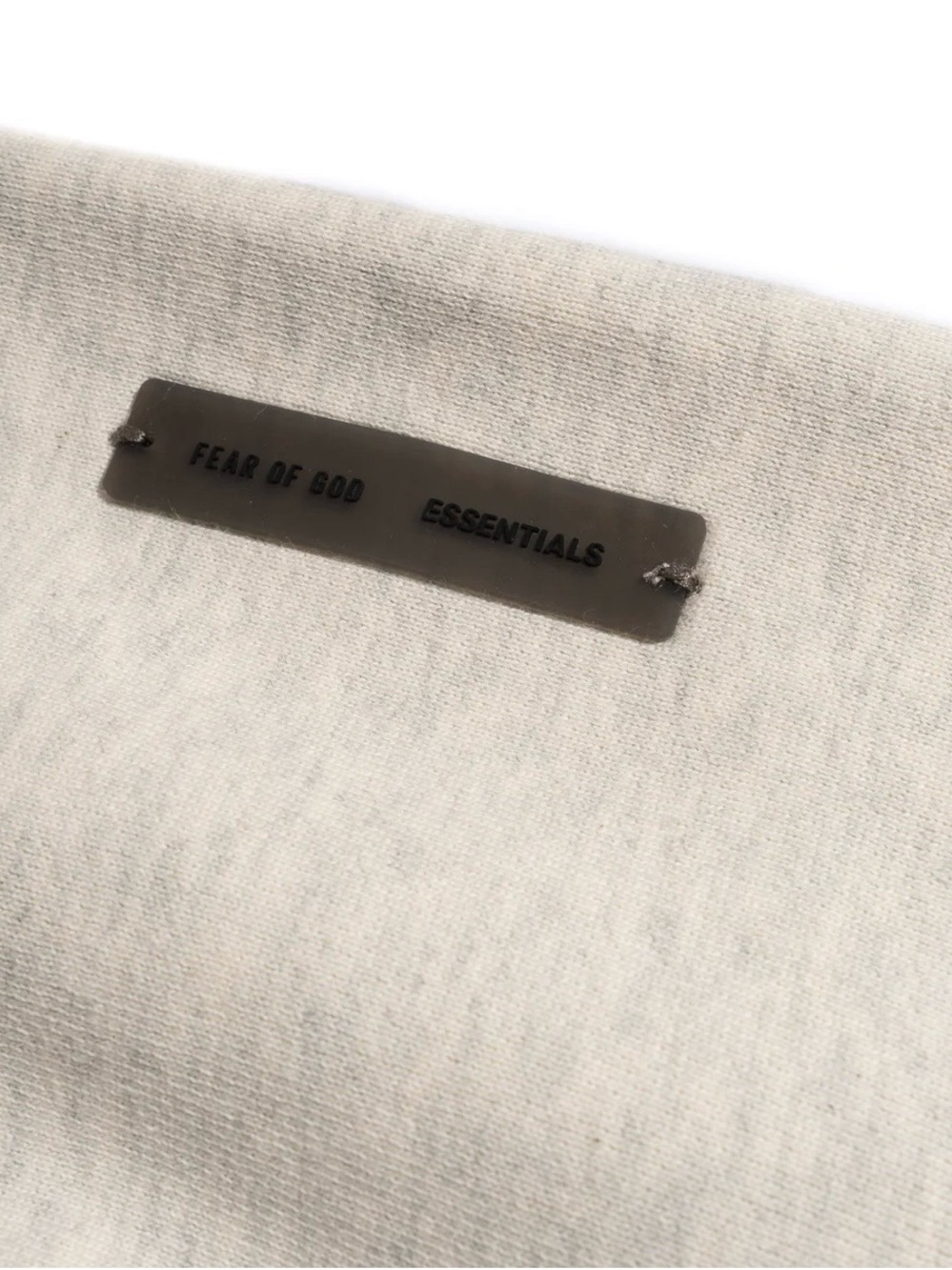 Essentials Cream Embossed Pullover Hoodie - Picture 6 of 11